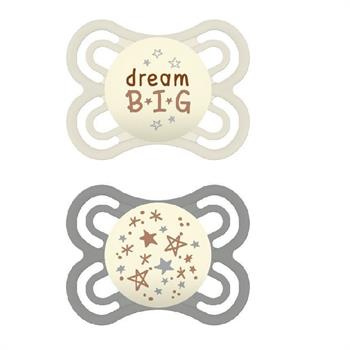 Mam Perfect Night Σιλικόνης 2-6m 2τμχ - ΓΚΡΙ