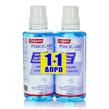 Colgate Periogard Plus Στοματικό Διάλυμα κατά της Πλάκας 2 x 400ml