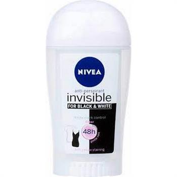 Nivea Invisible For Black + White White Mark Control Clear 48h Stick 40ml