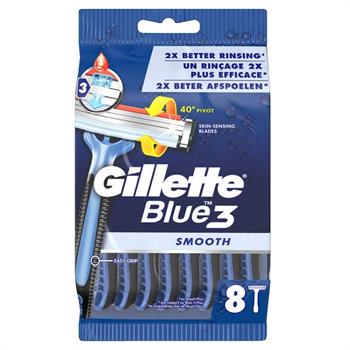 Gillette Blue3 Smooth Ξυραφάκια για τον άνδρα μιας χρήσης 6+2τμχ Δώρο