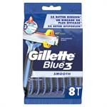 Gillette Blue3 Smooth Ξυραφάκια για τον άνδρα μιας χρήσης 6+2τμχ Δώρο