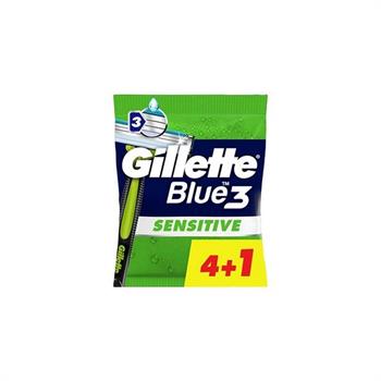 Gillette Blue 3 Sensitive (4+1τεμάχια) - Ξυραφάκια μιας χρήσης