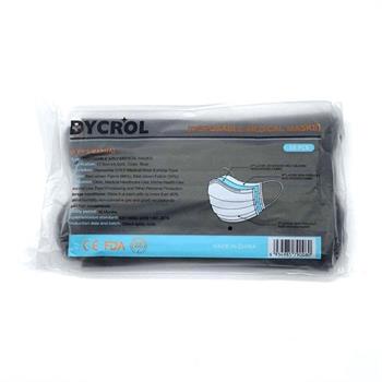 Dycrol Disposable 3-ply Medical Masks Μαύρες 10 τμχ.