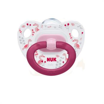 Nuk Happy Days Σιλικόνης 6-18m 1τμχ                                           - ΡΟΖ ΦΛΑΜΙΝΓΚΟ