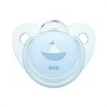 Nuk Baby Rose & Blue Σιλικόνης με Θήκη Μπλε 0-6m 1τμχ