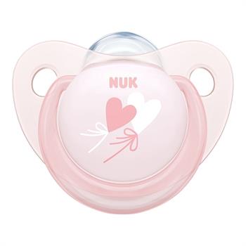 Nuk Baby Rose & Blue Σιλικόνης Ροζ 6-18m 1τμχ - ΡΟΖ ΚΑΡΔΙΕΣ