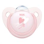 Nuk Baby Rose & Blue Σιλικόνης Ροζ 6-18m 1τμχ - ΡΟΖ ΚΑΡΔΙΕΣ