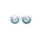 Nuk Genius Σιλικόνης 6-18m 2τμχ - ΜΠΛΕ ΦΑΛΑΙΝΑ