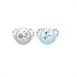 Nuk Genius Σιλικόνης 6-18m 2τμχ - ΓΑΛΑΖΙΟ