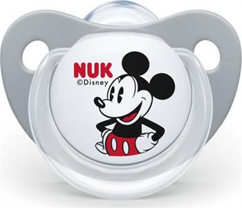 Nuk Disney Mickey Σιλικόνης με Θήκη 0-6m 1τμχ - ΓΚΡΙ