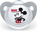 Nuk Disney Mickey Σιλικόνης με Θήκη 0-6m 1τμχ - ΓΚΡΙ