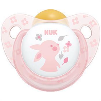 Nuk Baby Rose & Blue Latex Ροζ 6-18m 1τμχ - ΡΟΖ ΛΑΓΟΣ