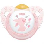 Nuk Baby Rose & Blue Latex Ροζ 6-18m 1τμχ - ΡΟΖ ΛΑΓΟΣ