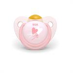 Nuk Baby Rose & Blue Latex Ροζ 6-18m 1τμχ - ΡΟΖ ΚΑΡΔΙΕΣ