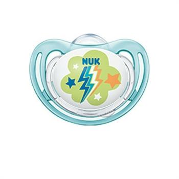 Nuk Freestyle Σιλικόνης 18-36m 1τμχ - ΜΠΛΕ ΚΕΡΑΥΝΟΣ