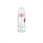 Nuk Disney First Choice+ Winnie 0-6m 240ml - ΡΟΖ