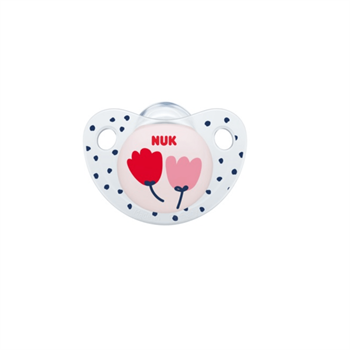 Nuk Trendline Σιλικόνης 6-18m 1τμχ - ΡΟΖ ΛΟΥΛΟΥΔΙΑ