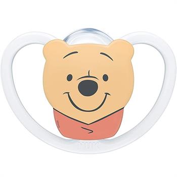 Nuk Space Σιλικόνης Winnie the pooh 6-18m 1τμχ - ΑΣΠΡΟ HERO