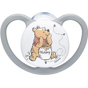 Nuk Space Σιλικόνης Winnie the pooh 6-18m 1τμχ - ΓΚΡΙ ΑΡΚΟΥΔΑ