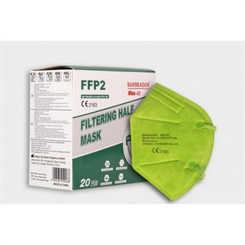 Max Barbeador Max-02 Filtering Half mask FFP2 green πρασινη 1τμχ