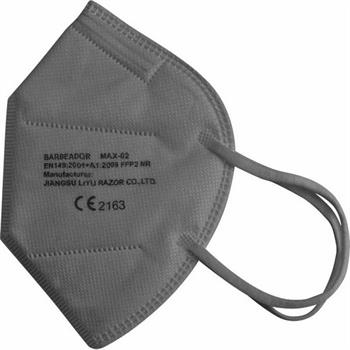 Max Barbeador Max-02 Filtering Half mask FFP2 Γκρι 1τμχ