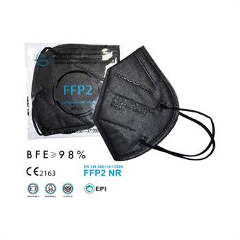 Μάσκα Προστασίας FFP2 BFE>98% Μαύρη 1 τμχ