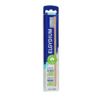 Elgydium Eco-Friendly Toothbrush Wood White Hairs Medium Οδοντόβουρτσα