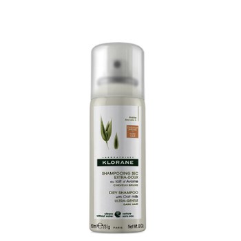 Klorane Dry Shampoo Oat Milk For Dark Hair, Ξηρό Σαμπουάν Με Γαλάκτωμα Βρώμης Για Καστανά & Σκούρα Μαλλιά 50ml
