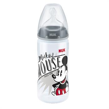 Nuk First Choice Disney Mickey Πλαστικό Μπιμπερό 6-18m 300ml - ΓΚΡΙ