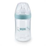 Nuk Nature Sense Πλαστικό Μπιμπερό Θηλή Σιλικόνης 260ml 0-6m - ΜΠΛΕ