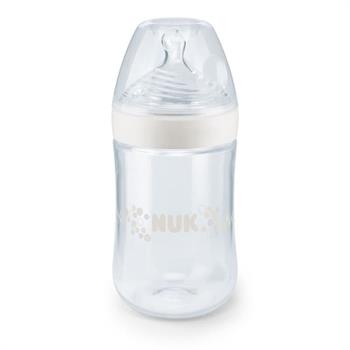 Nuk Nature Sense Πλαστικό Μπιμπερό Θηλή Σιλικόνης 260ml 0-6m - ΑΣΠΡΟ