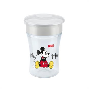 NUK Magic Cup Με Χείλος & Καπάκι Disney Minnie & mickey 8m+ 230ml - ΓΚΡΙ