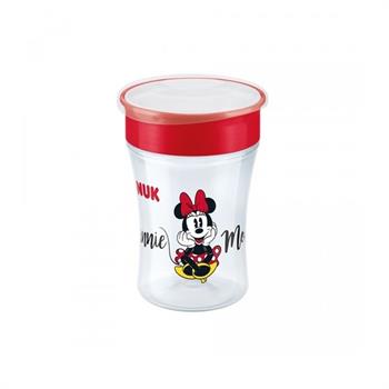NUK Magic Cup Με Χείλος & Καπάκι Disney Minnie & mickey 8m+ 230ml - ΚΟΚΚΙΝΟ ΜΙΝΥ