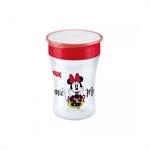 NUK Magic Cup Με Χείλος & Καπάκι Disney Minnie & mickey 8m+ 230ml - ΚΟΚΚΙΝΟ ΜΙΝΥ