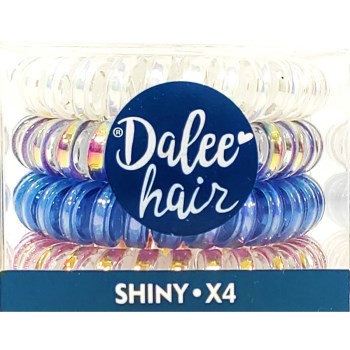 Dalee Hair Spirals Shiny Σπιράλ Λαστιχάκια Μαλλιών 4 τεμάχια