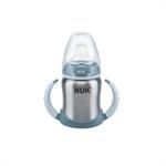 Nuk First Choice Ανοξείδωτο Μπιμπερό Εκπαίδευσης 6-18m 125ml - ΜΠΛΕ