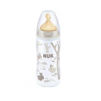 Nuk First Choice+ PP Μπιμπερό με Θηλή Latex 300ml - ΑΣΠΡΟ ΛΑΓΟΣ