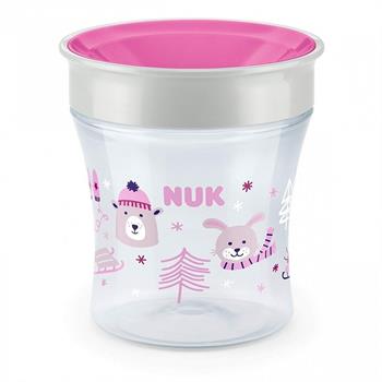 Nuk Magic Cup με Καινοτόμο Χείλος Winter 8m+ 230ml - ΡΟΖ