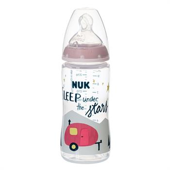 Nuk First Choice+ Hello Adventure Πλαστικό Μπιμπερό 6-18m 300ml - ΡΟΖ