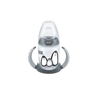 Nuk First Choice Learner Bottle Penguins 6-18m 150ml - ΓΚΡΙ