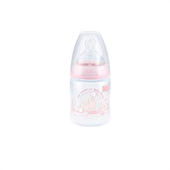 NUK First Choice Plus Μπιμπερό με Θηλή Σιλικόνης 150 ml Rose