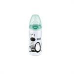 Nuk First Choice Πλαστικό Μπιμπερό με Θηλή Σιλικόνης Animals 0-6m 300ml - ΓΑΛΑΖΙΟ