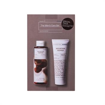 Korres The Men`s Care Set Mountain Pepper Showergel 250ml & Aftershave Balm 125ml