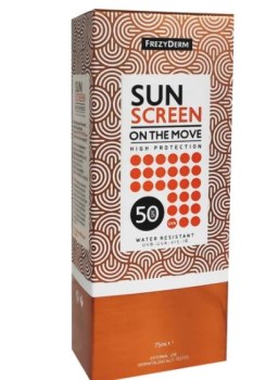 Frezyderm Sun Screen On The Move SPF50 Αντηλιακό Σπρέι Προσώπου 75ml