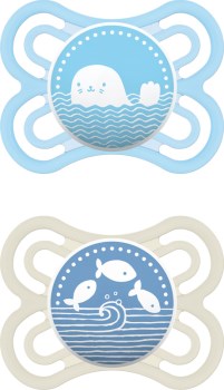 Mam Πιπίλα Σιλικόνης Perfect Blue 2-6m 2 Τμχ