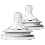 Philips Avent Θηλή Σιλικόνης Natural Αργής Ροής 2 Οπών 1m+ 2τμχ