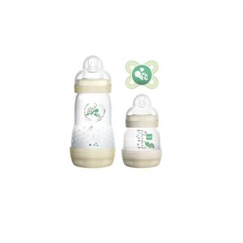 MAM Easy Start Anti-Colic Σετ Για Νεογέννητα - Πιπίλα Start & Μπιμπερό Easy Start 260ml & Anti Colic 130ml - 0m+ - ΑΣΠΡΟ