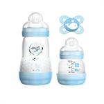 MAM Easy Start Anti-Colic Σετ Για Νεογέννητα - Πιπίλα Start & Μπιμπερό Easy Start 260ml & Anti Colic 130ml - 0m+ - ΜΠΛΕ