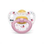 Nuk Classic Happy Kids Πιπίλα Latex 6-18m 1τμχ - ΡΟΖ ΠΟΥΛΙ
