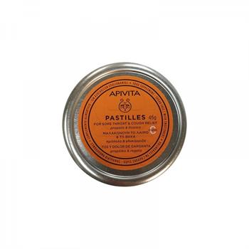 Apivita Pastilles Licorice Παστίλιες για τον Λαιμό με Γλυκόριζα & Πρόπολη 45g